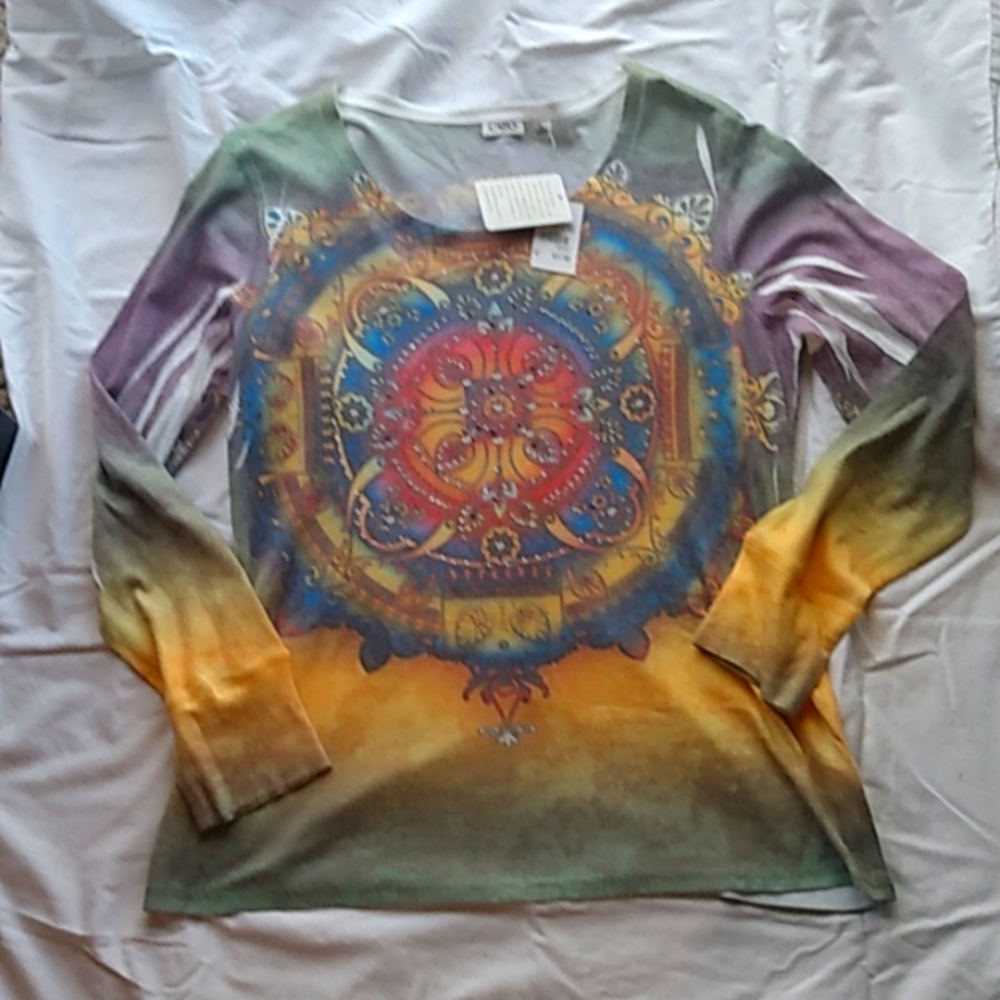 Cato J/M Sportswear Size XL Colorful, foil printed design